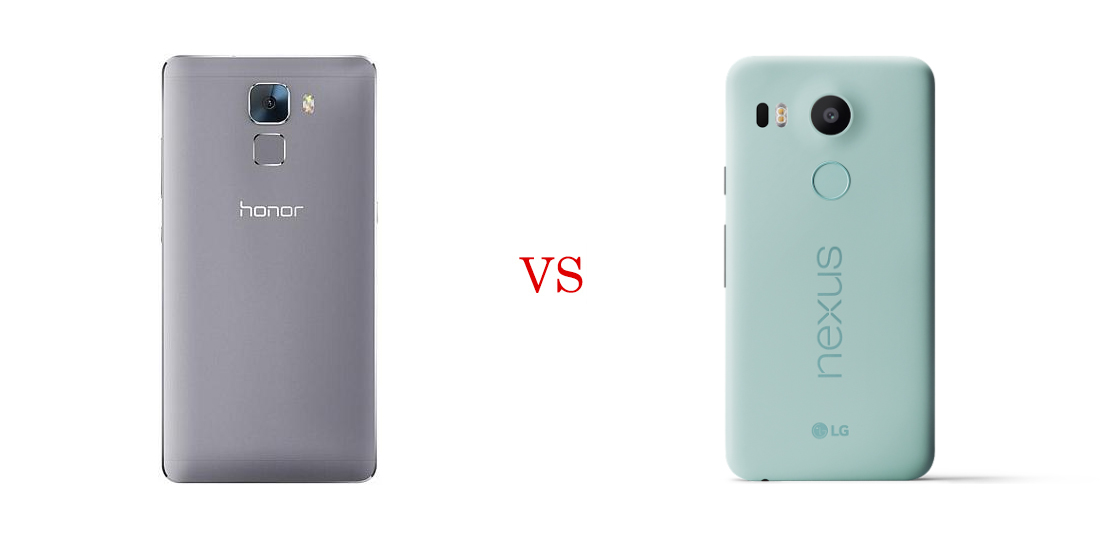 Huawei Honor 7 versus Nexus 5X 2